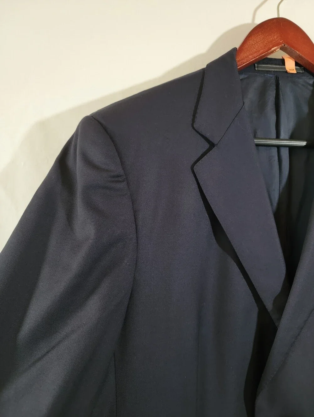 Ermenegildo Zegna Navy Blue 100% Wool 2-Button Suit Jacket Blazer Men's Sz 52R